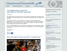 Tablet Screenshot of greenwoodgunsmiths.co.uk